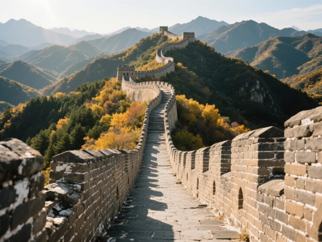 Gran Muralla de Mutianyu desde el puerto de Tianjin