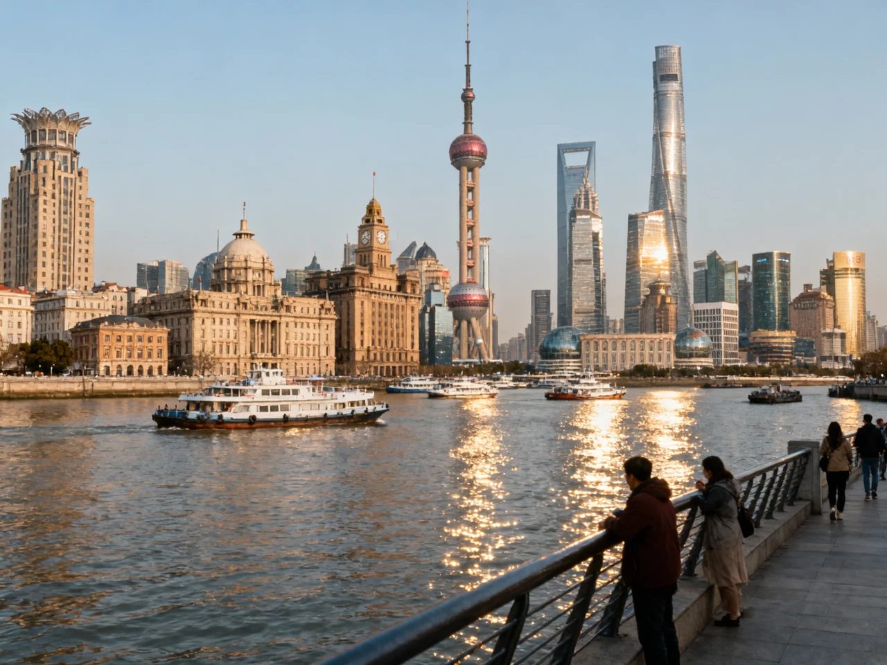 Paseo a pie por El Bund y el Jardín Yu